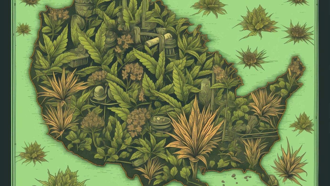 Do All States Allow The Sale Of Delta 8 Prerolls? 6 Indacloud. A Map Of The Usa With Weed Flowers Depicted In The M A4585562 3D9B 43F9 9418 F82Bb6C5173B